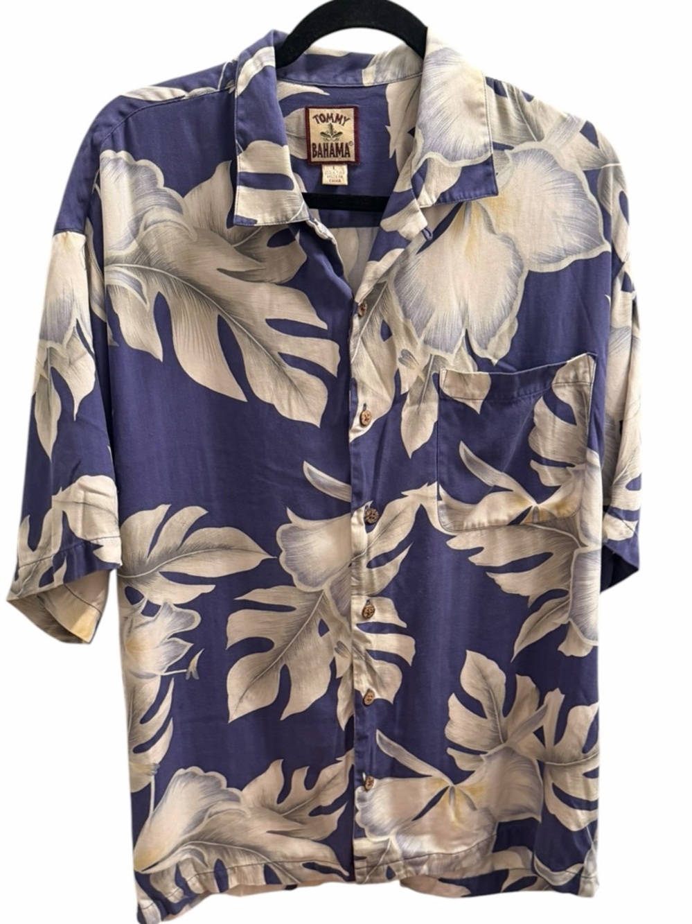 Tommy Bahama men’s vintage Y2k tropical silk shirt size large